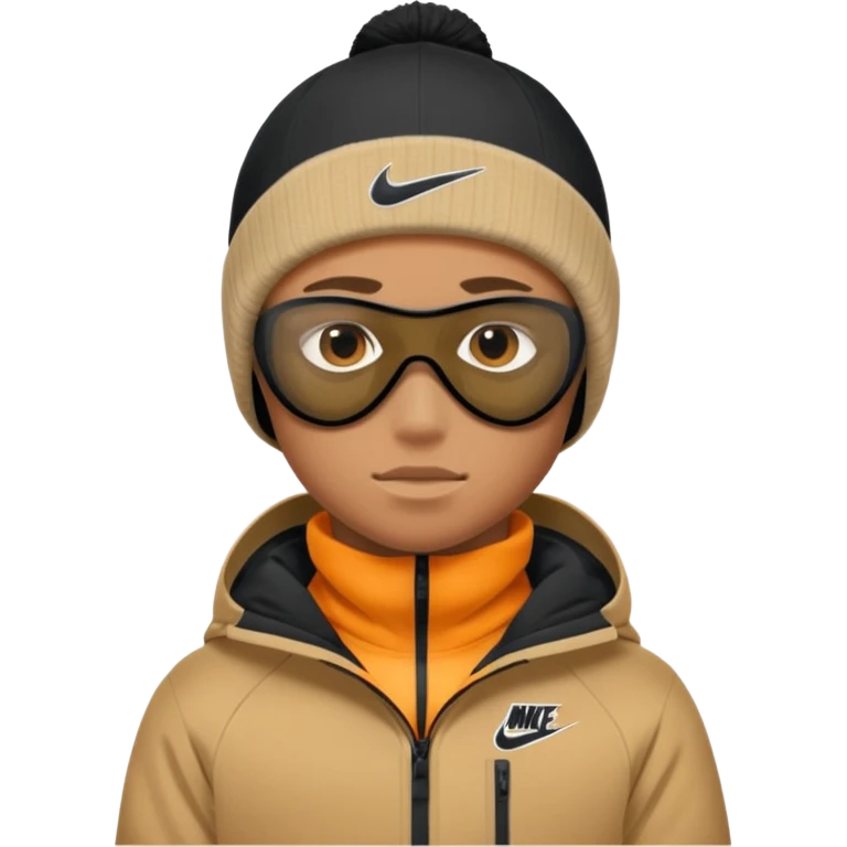 Boy wearing a Nike ski mask  emoji