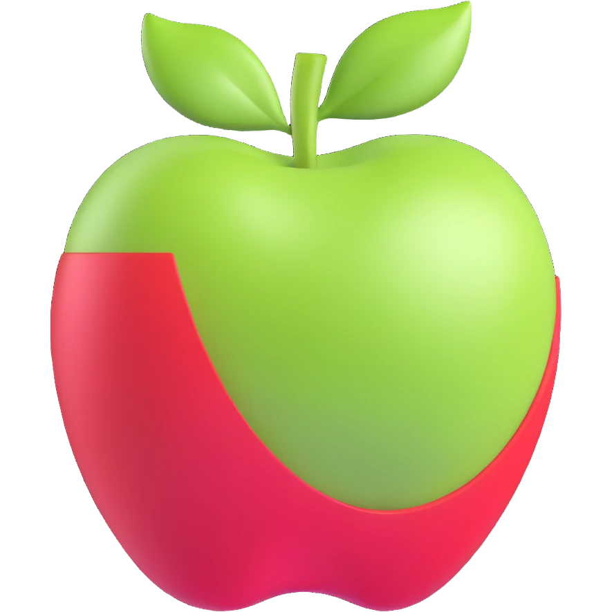 green apple emoji