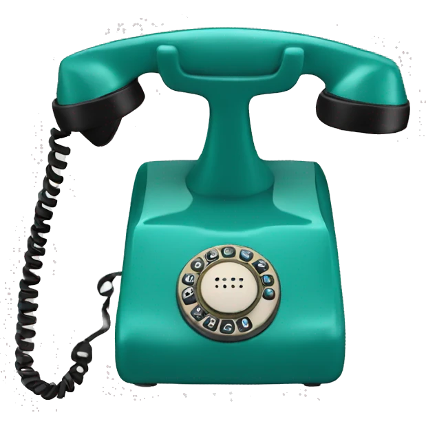 Teal 1950 phone emoji