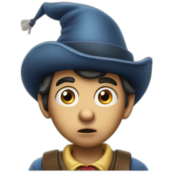 Pinnochio confused emoji