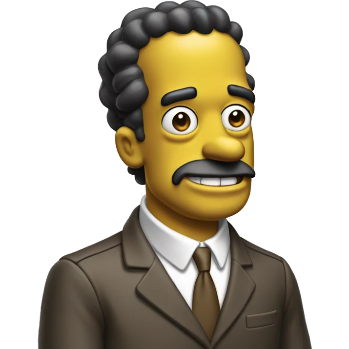 A hommer Simpsons happy emoji