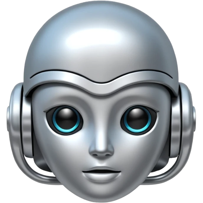 AI라고 글씨가 적힌 AI 칩 혹은 데이터 (3D 효과, 블루톤) emoji