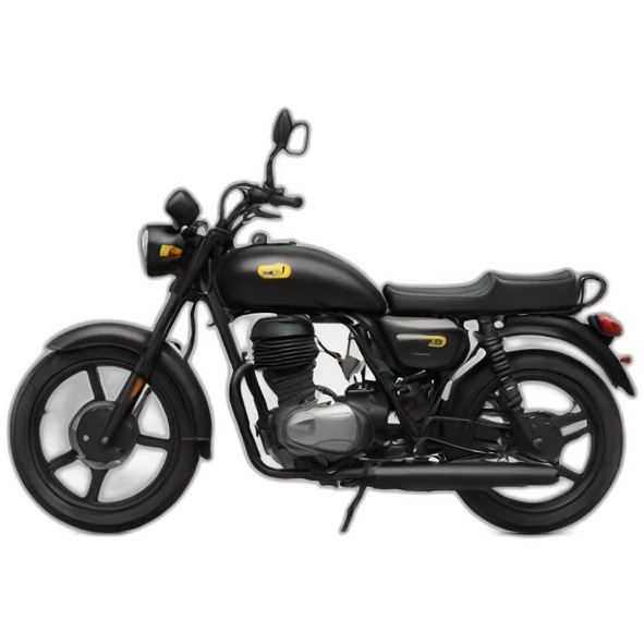 Moto noir 50cc  emoji