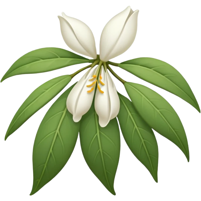 wilted jasmine emoji emoji