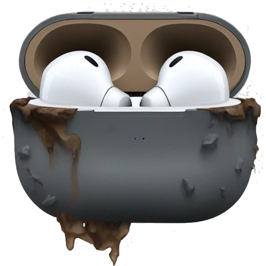 Dirty airpods emoji