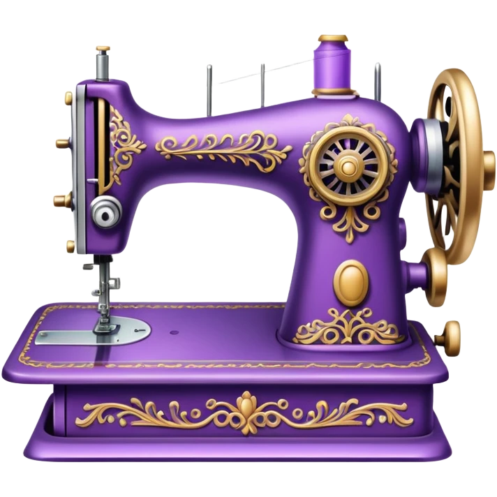 Purple sewing machine  emoji