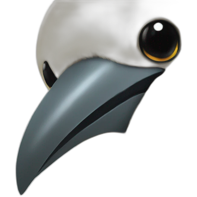 Bird eating emoji