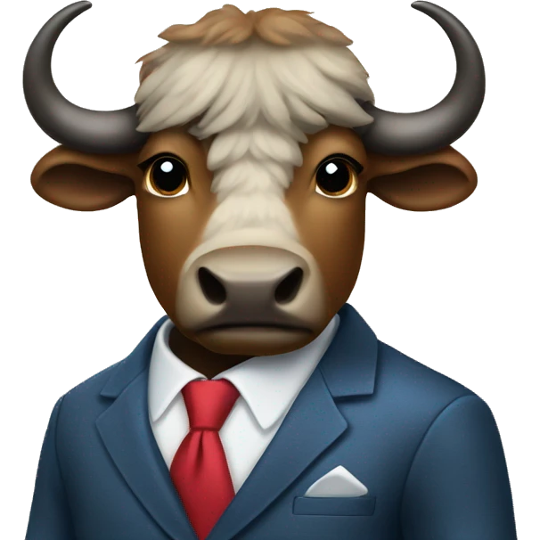 Buffalo in suit emoji