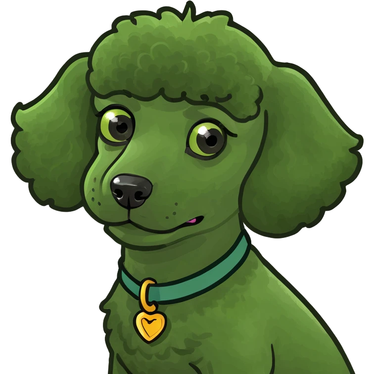 ￼An angelic poodle  emoji
