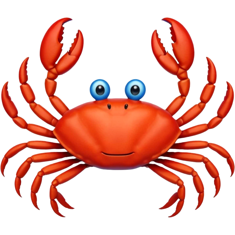 red crab and blue sprut are friends emoji