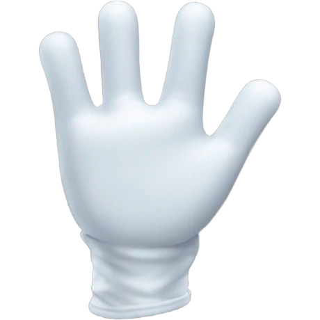 glove hand pointing emoji