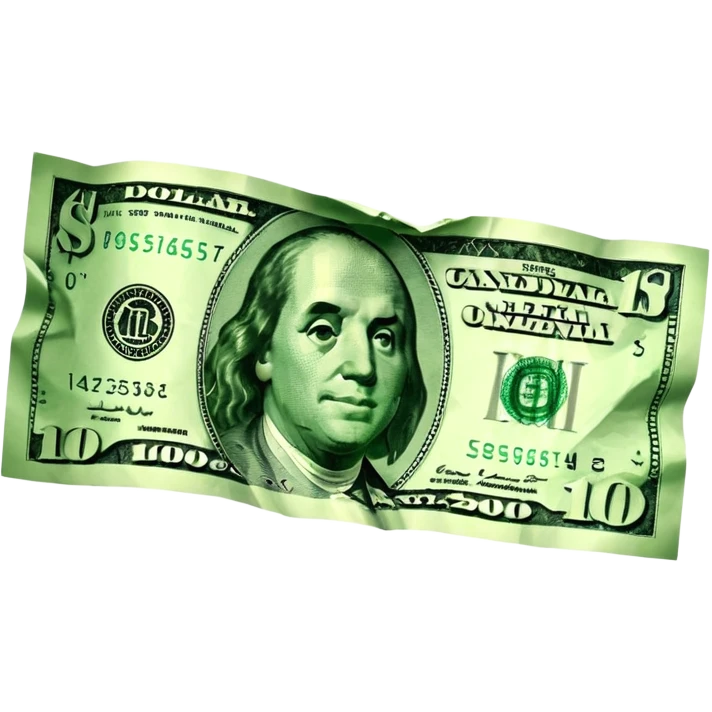 Falling value of the dollar emoji