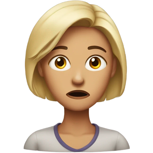Upset woman emoji