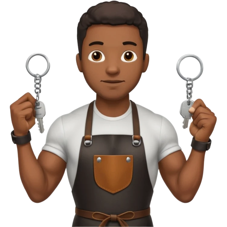 black locksmith man emoji