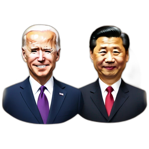 joe biden and xi jinping's faces emoji