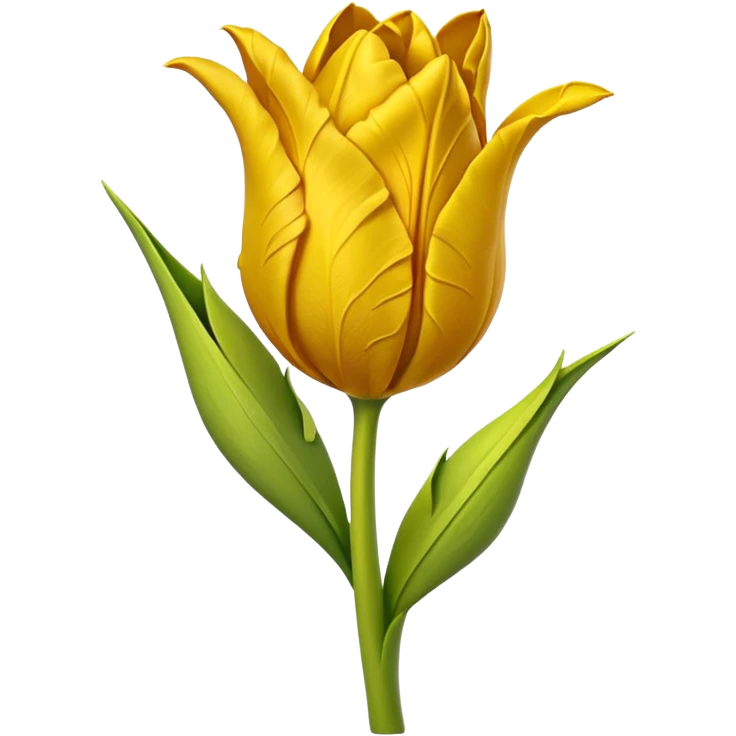 wilted tulip flower yellow emoji