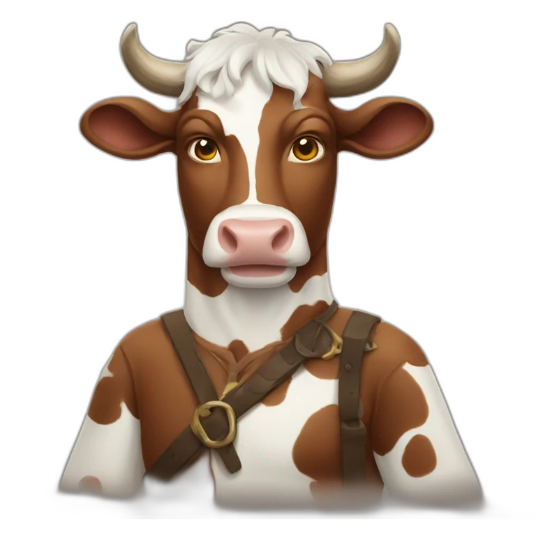 cow man emoji