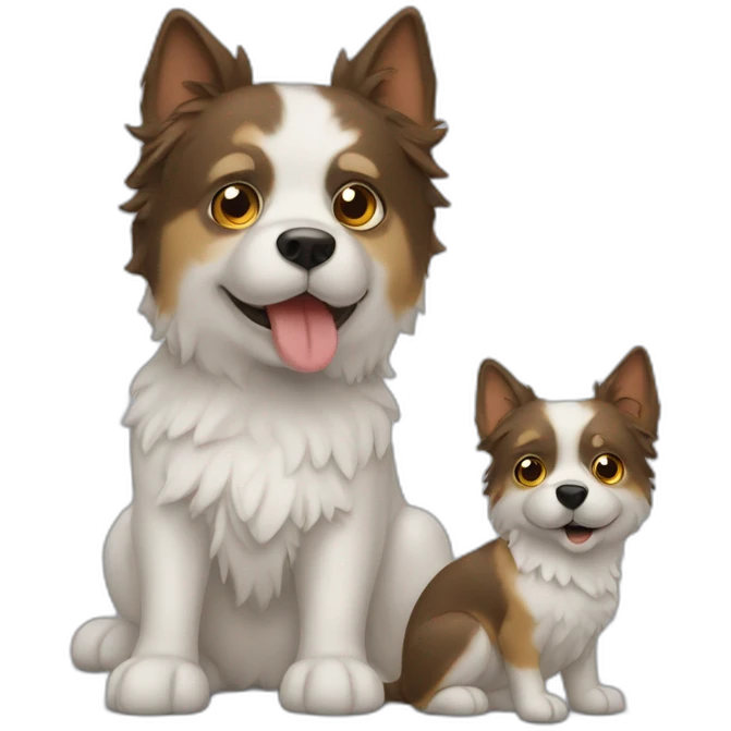 Chat et chien emoji
