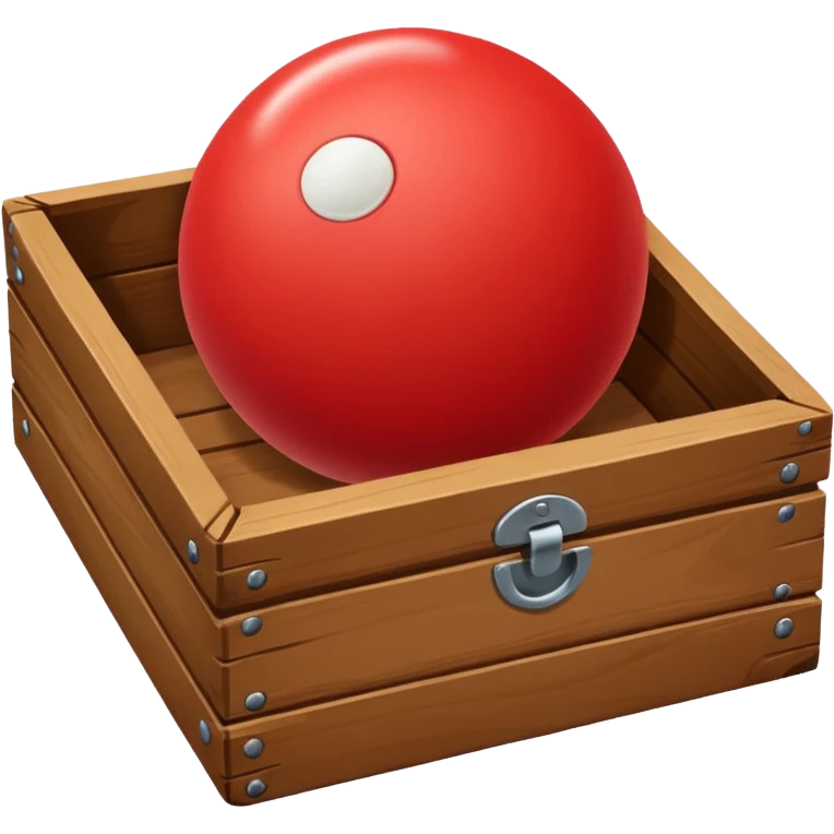 Ball on box emoji