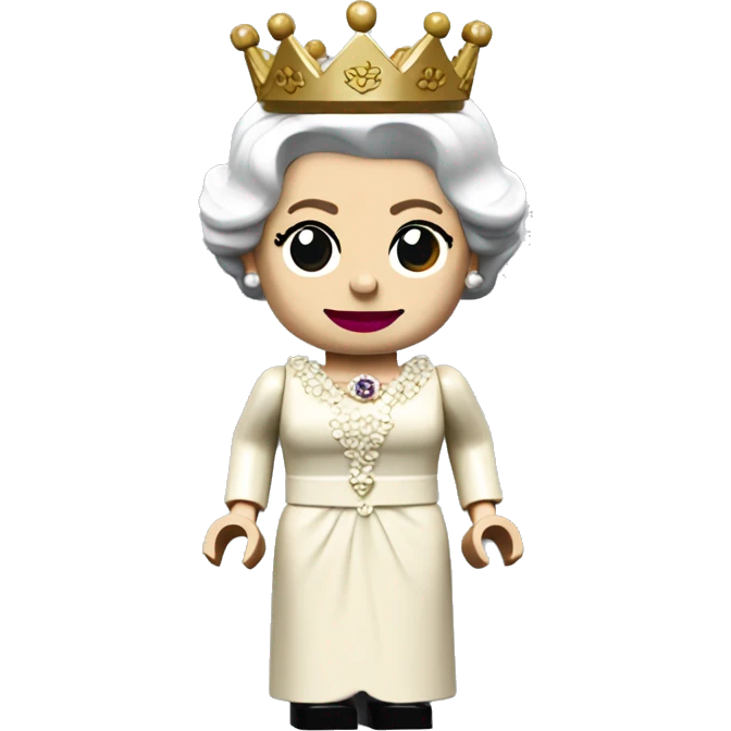 QUEEN ELIZABETH II lego full body emoji
