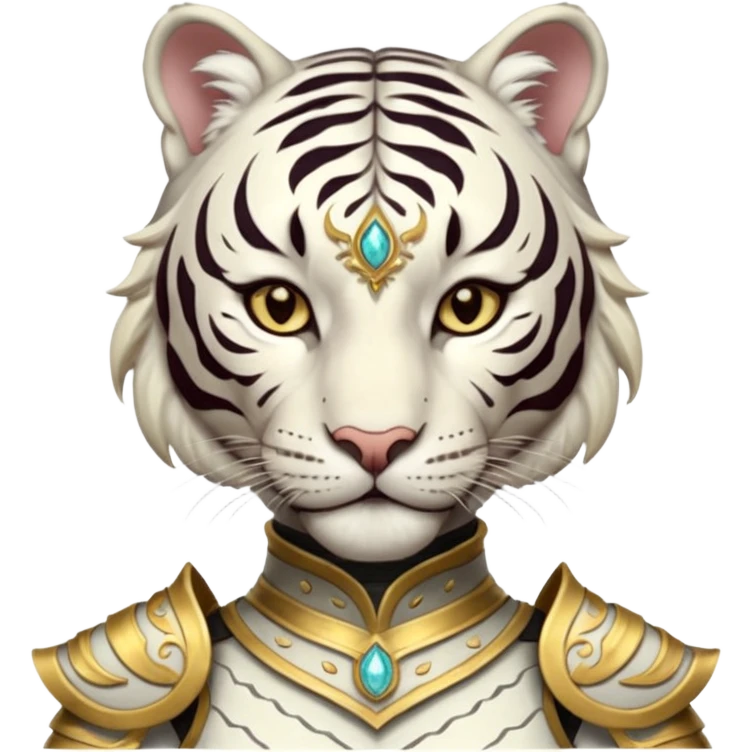 Female white tiger khajiit leader of the umbral rose  emoji