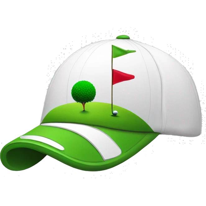 Golf logo ball flag cap hole emoji