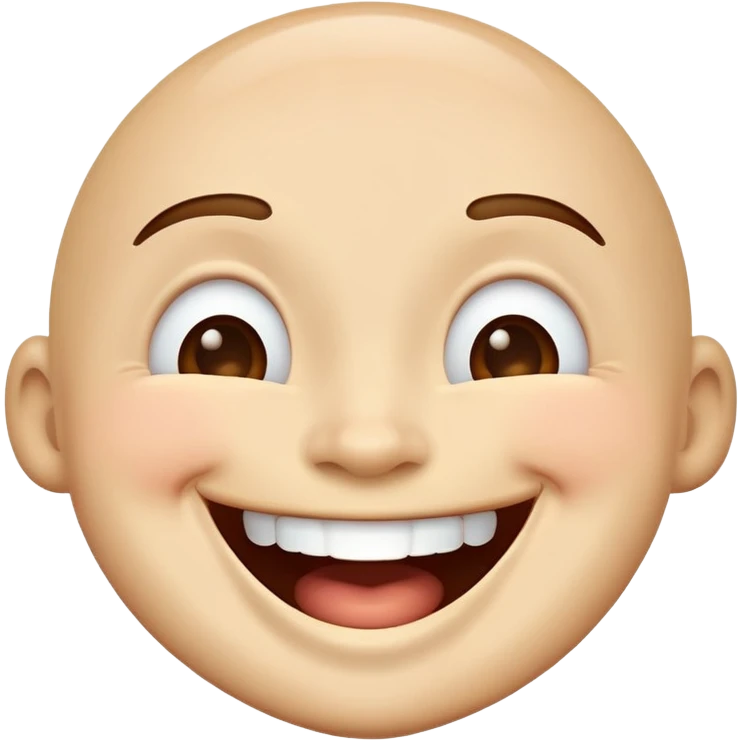 Laughing face emoji