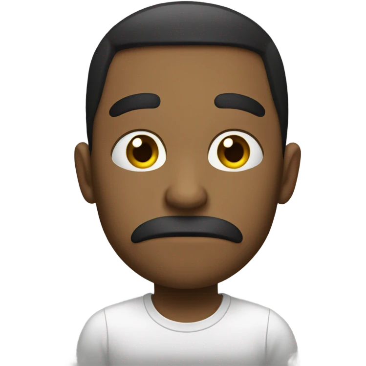 Triste com pirulito na boca  emoji