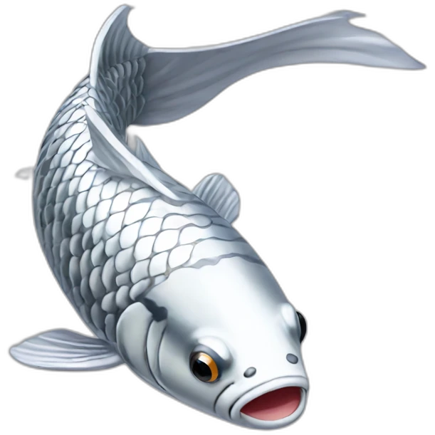 silver-koi-fish emoji