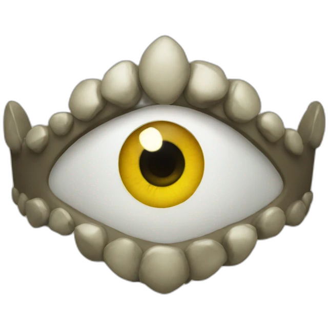 Eyed crown emoji
