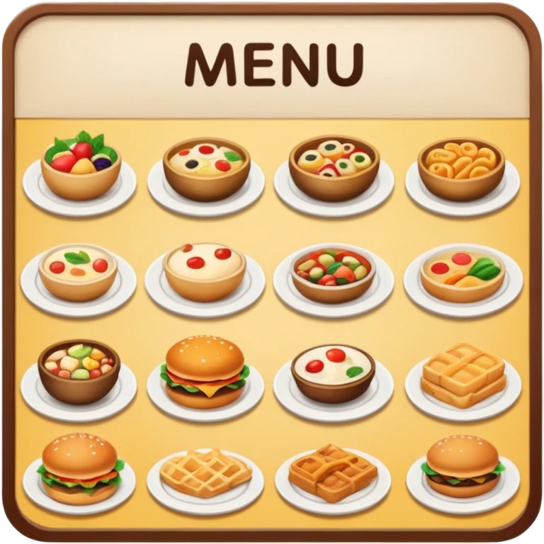 menu emoji