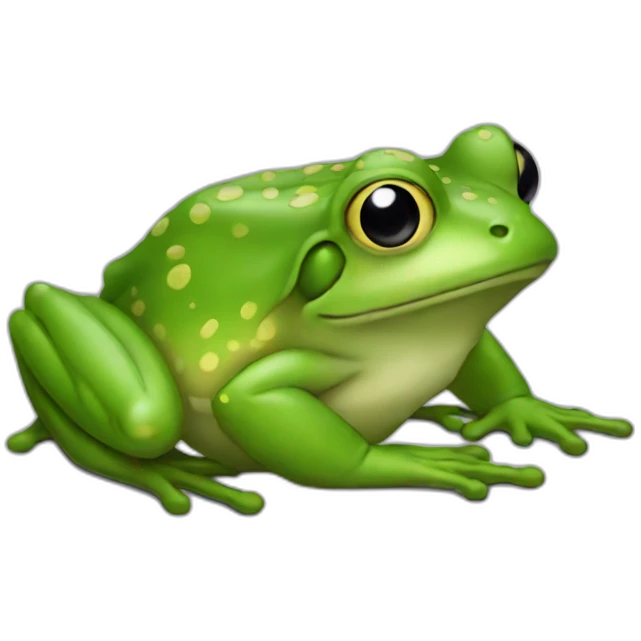 Frog hitam emoji
