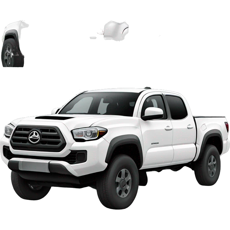 white 2nd gen tacoma emoji