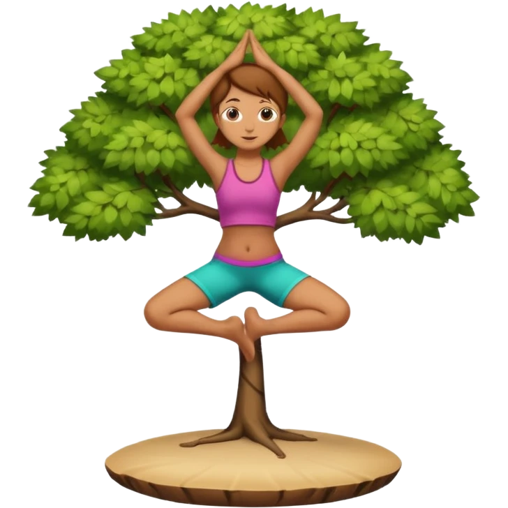 tree yoga pose emoji