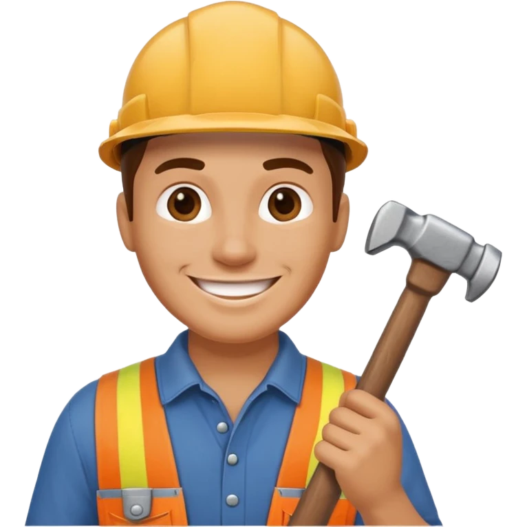 a handyman holding a hammer emoji