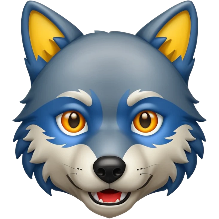 Wolf danger emoji