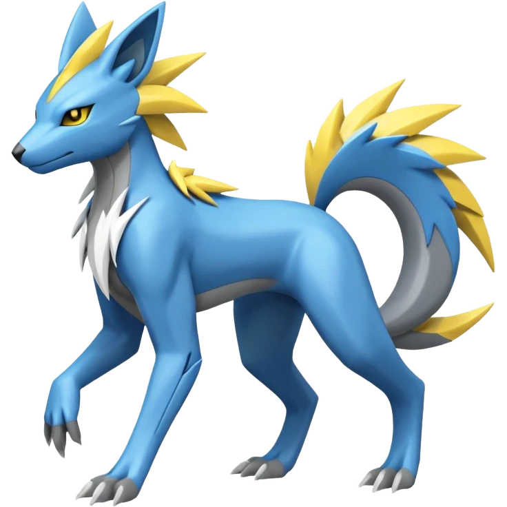 Manectric-Electrike-Amaura-Fakemon-fusion, full body emoji