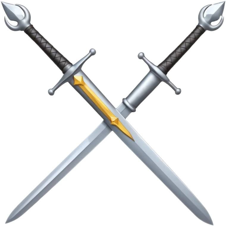 simple sword pointing up-left, emoji style, for game cursor emoji