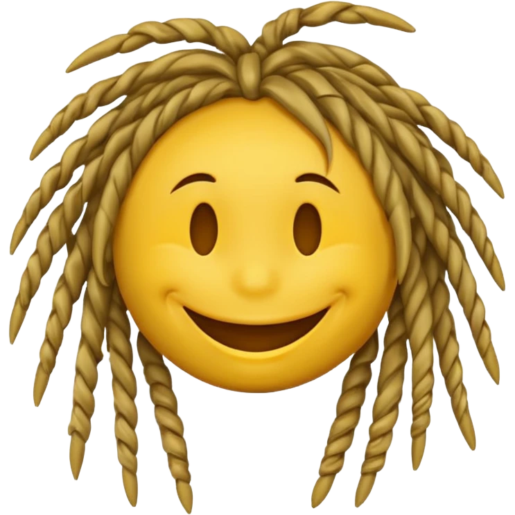 Smiley face with dreads emoji