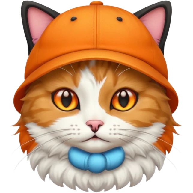 Cat wearing cap emoji