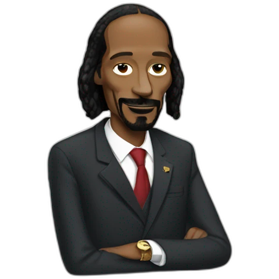 Snoop dog with macron emoji