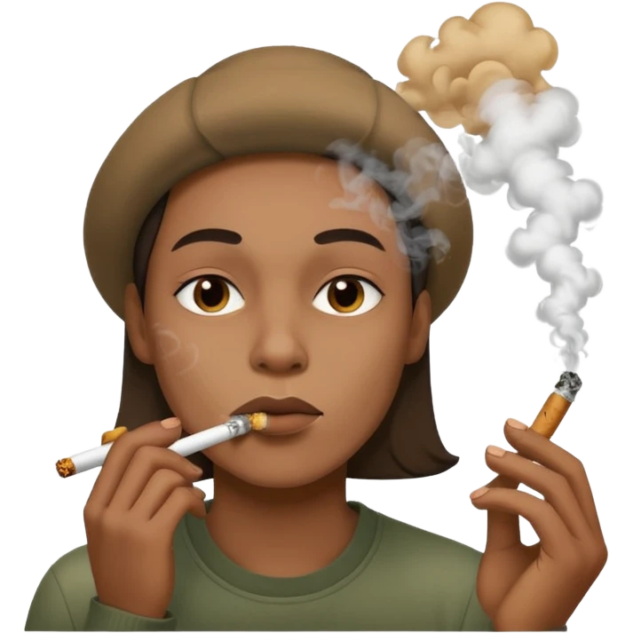 smoking a blunt emoji
