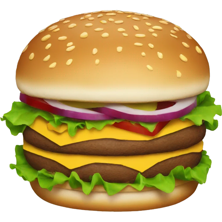 a burger  emoji