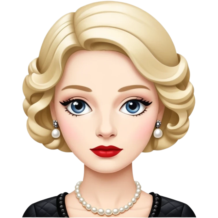 French Madame in Chanel Style emoji