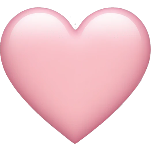 Light pink heart emoji