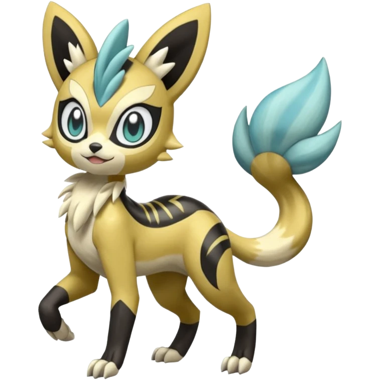 Meloetta-Lombax-Zeraora-Pokémon-Fakémon-creature emoji