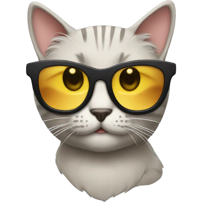Cat with sunglasses emoji