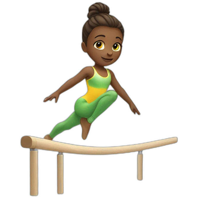 gymnast on balance beam emoji