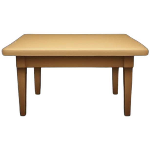 table with blue cloth emoji
