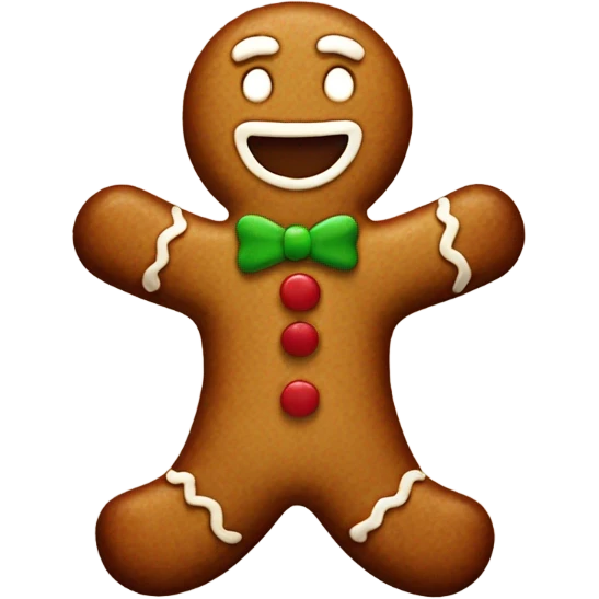 gingerbread man emoji